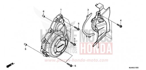 COUVERCLE DE GENERATEUR C.A. CBR500RAH de 2017